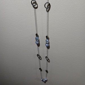 Like-New! Maurices necklace. Charcoal Grey and Shades of Blue.